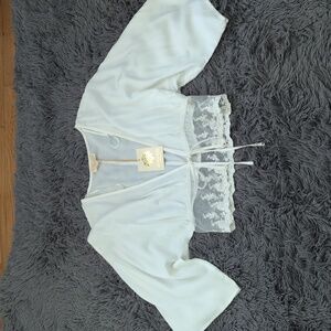 Rebellion White Lace Kimono